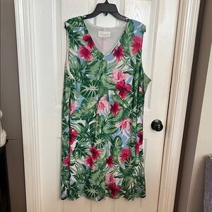 Tropical Floral Swim Cover-Up